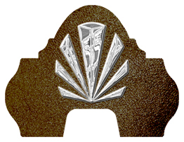 DARAY-L-602-SL-SH-BR Silver Sunburst Shimmer Brown